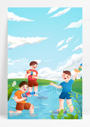 小孩嬉戏的图片动漫-动漫里小孩嬉戏场景：唤醒童年记忆，触动内