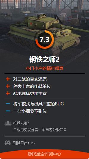 钢铁之师2 评测